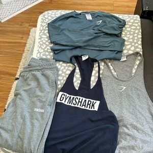 Gymshark medium string tank sweatpants long sleeve mens bundle medium M
